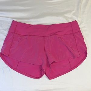 Lululemon speed up shorts size 6 2.5” sonic pink